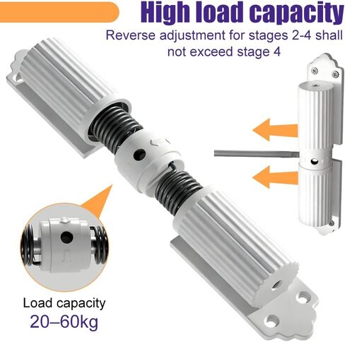 Automatic Door Closer, Adjustable Door Spring Closer Quiet & Heavy Duty Doors Stopper for Home & Commercial Use in Kuwait