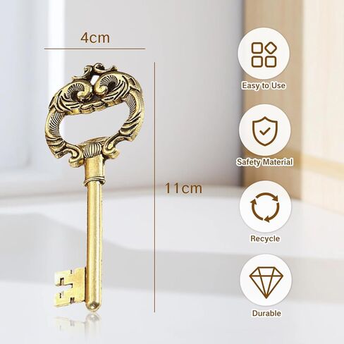 Vintage Key Bottle Opener for Bar Antique Style Beer Wine Openers Traditional Festival Dinner Cool Design Bartenders Cute Tools Men and Women Unique Present Idea in Saudi Arabia