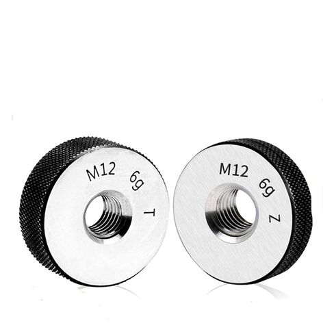 2 Pieces/Set Thread Ring Gauge Pass and Stop Metric 6g M5-M60 Thread Pitch 0.75(M5X0.75 6g) in Saudi Arabia