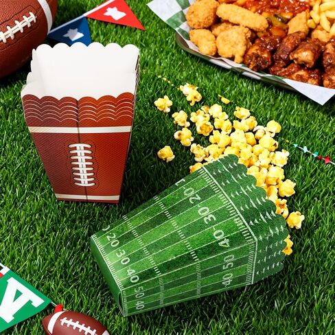 24 قطعة من لوازم تزيين حفلات كرة القدم، مجموعة صناديق الفشار، لوازم يوم الألعاب لحفلات كرة القدم، دلو الفشار in Kuwait