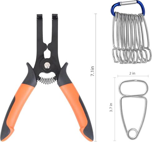 PLATATO 10 قطع من المشابك الزنبركية المحملة بالزنبرك مع 8 مشابك ميترية للتقليم، والأعمال الخشبية، وإطارات الصور، وأداة تشكيل التاج in Kuwait