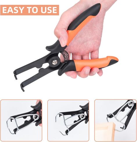 PLATATO 10 قطع من المشابك الزنبركية المحملة بالزنبرك مع 8 مشابك ميترية للتقليم، والأعمال الخشبية، وإطارات الصور، وأداة تشكيل التاج in Kuwait