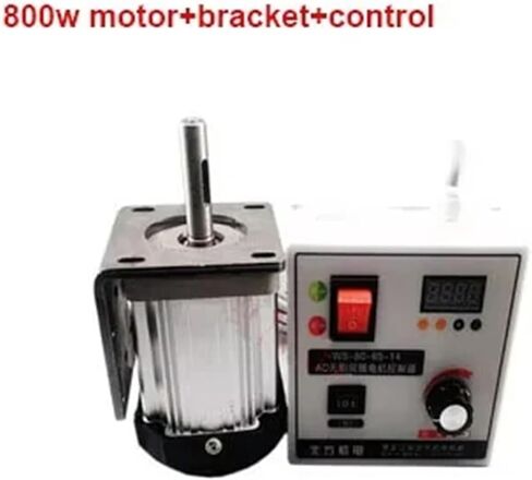 600W 800W 220V 80mm Brushless DC Servo Motor Kit BLDC + Regulator Speed Adjustable for Woodworking Lathe Belt Bead Machinery(800W Kit) in Saudi Arabia