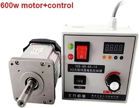 600W 800W 220V 80mm Brushless DC Servo Motor Kit BLDC + Regulator Speed Adjustable for Woodworking Lathe Belt Bead Machinery(800W Kit) in Saudi Arabia