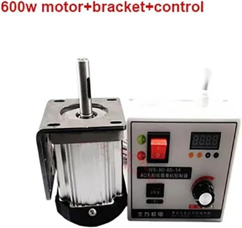 600W 800W 220V 80mm Brushless DC Servo Motor Kit BLDC + Regulator Speed Adjustable for Woodworking Lathe Belt Bead Machinery(800W Kit) in Saudi Arabia