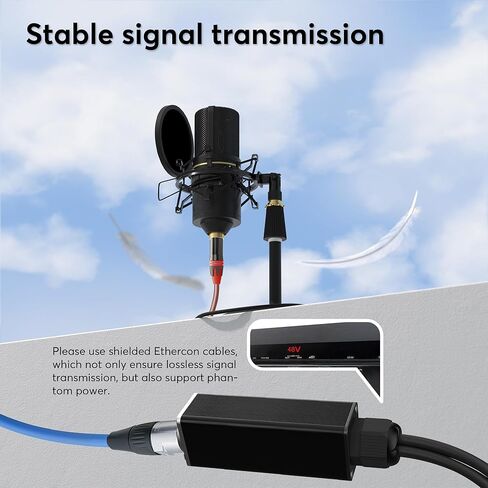 كابل 4 قنوات XLR أنثى ذكر اندلاع 4 خطوط من الصوت التناظري XLR، AES3، DMX أو COM، مع جهاز استقبال ثعبان شبكة Cat5/cat6 in Saudi Arabia