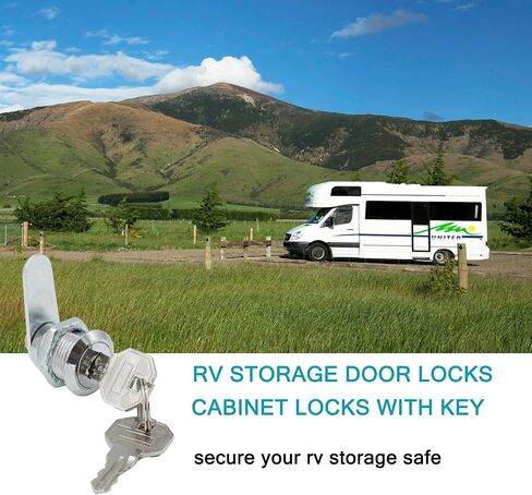 X-Haibei 6 Pack Cabinet Locks with Keys, 7/8" RV Storage Door Lock Keyed Alike, 12 Keys Cam Locks for Camper or Trailer Door, Cupboards in Saudi Arabia