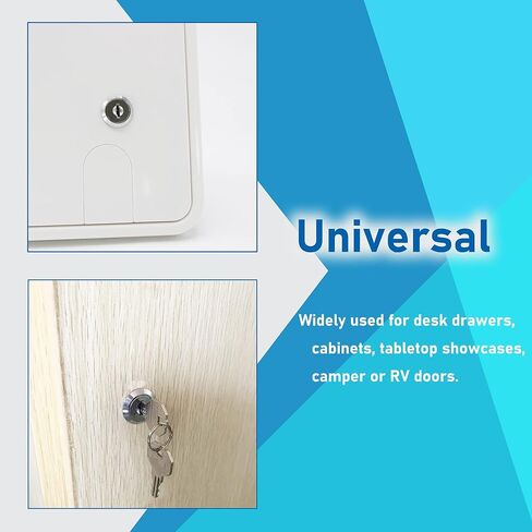 X-Haibei 6 Pack Cabinet Locks with Keys, 7/8" RV Storage Door Lock Keyed Alike, 12 Keys Cam Locks for Camper or Trailer Door, Cupboards in Saudi Arabia