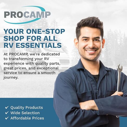 قفل باب شريط كام 55 بوصة من ProCamp للمقطورات المغلقة والمركبات الترفيهية | مزلاج باب متأرجح من الفولاذ المطلي بالزنك شديد التحمل in Kuwait