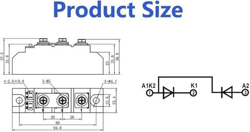 الثنائيات المعدل للوحدة MDC110-16 MDC110A1600V in Saudi Arabia