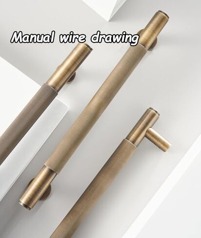 Brass Door Handle for Commercial Interior Exterior 10.8" Long Entry Pull Bar for Two Side Glass Barn Door (Size: 27.5X22.5cm) in Saudi Arabia