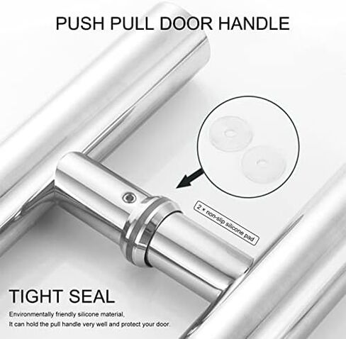 Stainless Steel Long Door Pull Handle Hardware for Exterior Commercial Door/Barn Door Modern Bar Pull Handle Push Pull Door Handles (Color: Black Size: 120cm) in Saudi Arabia