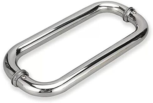 Stainless Steel Commercial Entrance Door Pull Bar with Modern Barn Door Handle Easy Installation 25cm(9 7/8")*22.5cm in Saudi Arabia