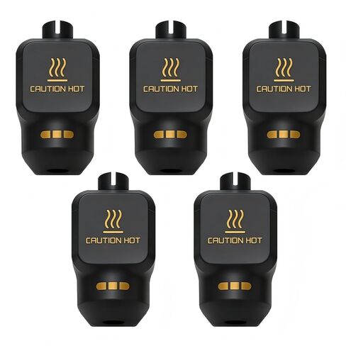 5 قطع جوارب سيليكون P2S مع رمز تعريف لمختبر Bambu P2S/H2D/H2C/H2S/A1/A1MINI، درجة حرارة عالية وغطاء سيليكون متين أجزاء طابعة ثلاثية الأبعاد تحمي كتلة سخان الطارد والفوهة in Kuwait