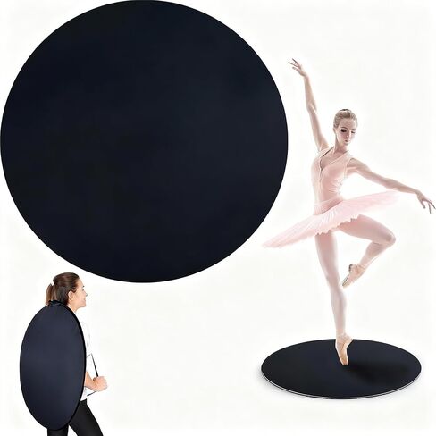 31inch Portable Dance Floor, Tap Dance Floor, Ballet Training Equipment Ideal for Figure Skating Practice Mat,Jazz,Tap Board,Turning Board and Party Dancing for All Ages with Travel Backpack in Kuwait