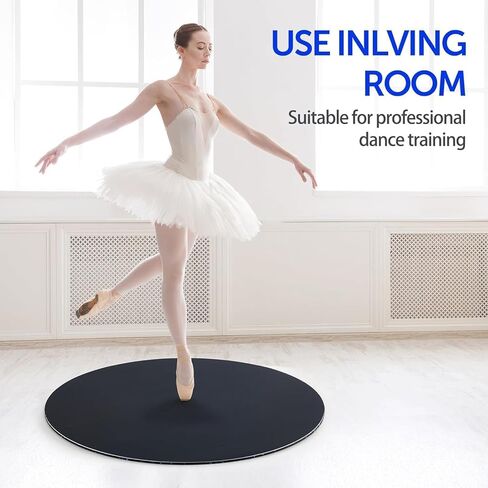 31inch Portable Dance Floor, Tap Dance Floor, Ballet Training Equipment Ideal for Figure Skating Practice Mat,Jazz,Tap Board,Turning Board and Party Dancing for All Ages with Travel Backpack in Kuwait