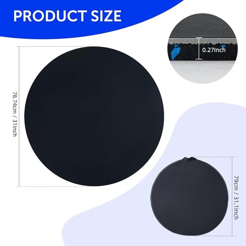 31inch Portable Dance Floor, Tap Dance Floor, Ballet Training Equipment Ideal for Figure Skating Practice Mat,Jazz,Tap Board,Turning Board and Party Dancing for All Ages with Travel Backpack in Kuwait