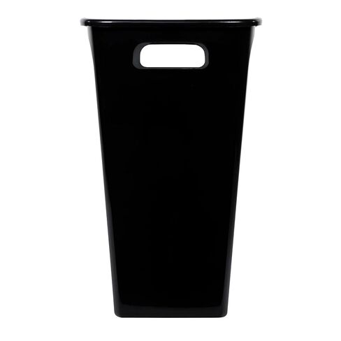 Kitchen Trash Can, 8.8 Gallon Plastic Open Top Garbage Bucket Bin, Black, No Lid in Saudi Arabia