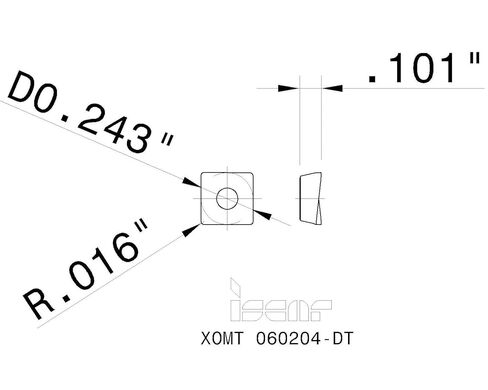 10 قطعة جديد ISCAR XOMT 060204-DT IC328 TiCN المغلفة كربيد الحفر إدراج فهرس-NS0405BM5 in Kuwait