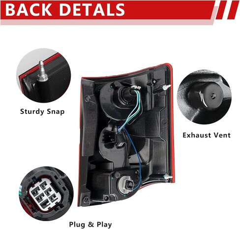 ضوء خلفي متوافق مع 2011-2020 دودج جراند كارافان الجانب الأيمن للراكب LED الخلفي الخلفي الذيل مصباح LED مصباح مكابح in Kuwait