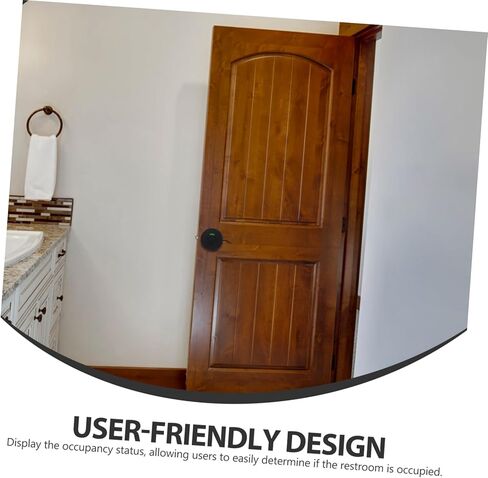 Gatuida Bathroom Stall Lock Privacy Door Lock Vacant Occupied Sign Easy Install Zinc Alloy in Saudi Arabia