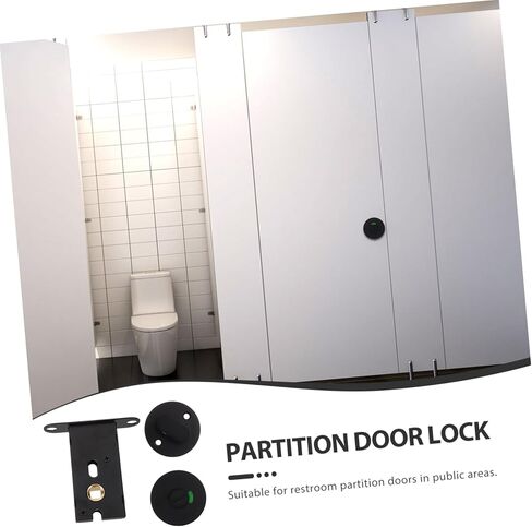 Gatuida Bathroom Stall Lock Privacy Door Lock Vacant Occupied Sign Easy Install Zinc Alloy in Saudi Arabia