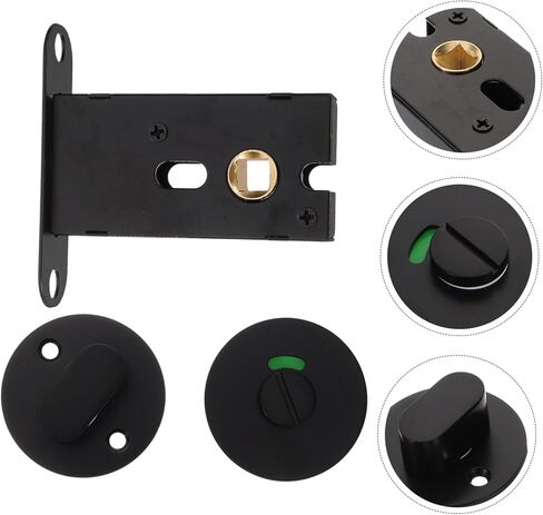 Gatuida Bathroom Stall Lock Privacy Door Lock Vacant Occupied Sign Easy Install Zinc Alloy in Saudi Arabia