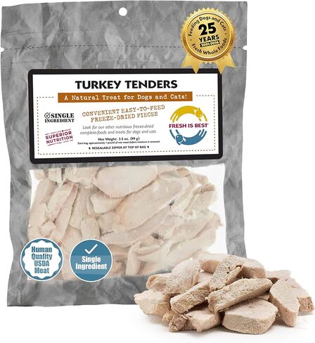 Fresh Is Best - Freeze Dried Healthy Raw Meat Treats for Dogs & Cats - Turkey Tenders in Saudi Arabia