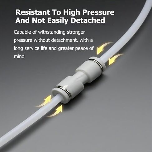 10 قطعة موصل أنبوب تغذية تفلون للطابعة ثلاثية الأبعاد Bambu Lab P1P/P1S/X1/X1C/X1E، AMS تغذية PTFE موصل أنبوب التغذية FDM ملحقات الطابعة ثلاثية الأبعاد أجزاء واجهة 1 قطر 4 مم واجهة 2 قطر 2.5 مم in Kuwait