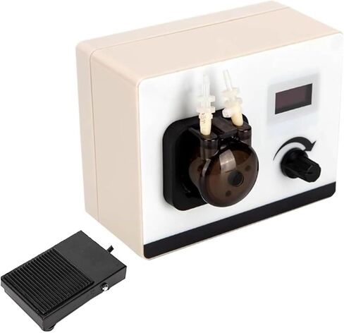 Electric Liquid Sampler,Intelligent Peristaltic Pump,Lab Dosing Pump with Foot Switch and BPT Tube,Precise Flow Control 0-40mL/min, OLED Display Screen (2x4mm) in Saudi Arabia