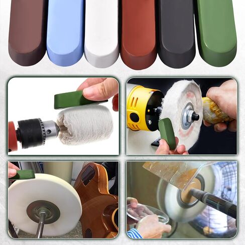 SPEEDWOX 6PCS Metal Buffing Polishing Compound for Buffing Wheel Metal Polishing Compound Kit Buffing Polishing Cutting Compound for Stainless Steel Jewelry Leather Strop Sharpening Stropping Compound in Saudi Arabia