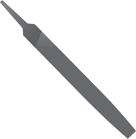 8-inch Flat Medium Cut File Double Cut Teeth High Hardened Steel Hand File Without Handle Suitable for Shaping Wood, Metal, Plastic in Saudi Arabia