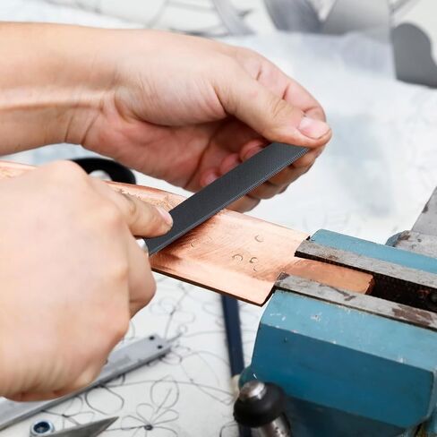 مبرد مسطح متوسط ​​القطع مقاس 8 بوصة، مبرد يدوي مزدوج القطع من الفولاذ عالي الصلابة بدون مقبض مناسب لتشكيل الخشب والمعادن والبلاستيك in Kuwait