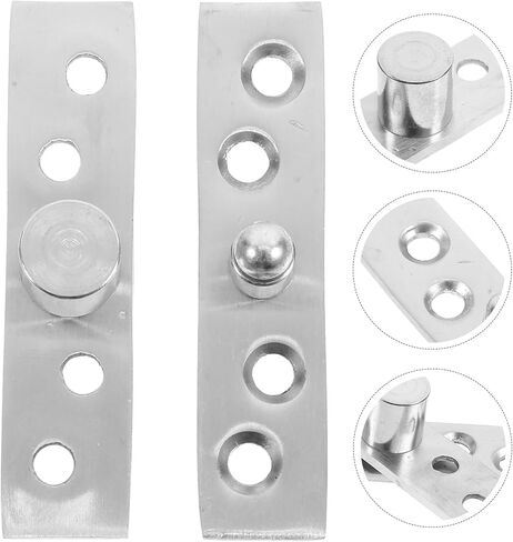 قطعتان من Healifty مفصلات محورية دوارة من المعدن المقاوم للصدأ 304، حجم صغير، عمود مركزي للباب المخفي لنوافذ السقيفة وأبواب الخزانة in Kuwait