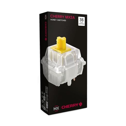 مجموعة مفاتيح CHERRY MX2A RGB Honey، 36 مفتاحًا ميكانيكيًا للوحة المفاتيح، من أجل DIY، لوحة مفاتيح قابلة للتبديل السريع أو لوحة مفاتيح الألعاب، تعمل باللمس وصامتة in Saudi Arabia