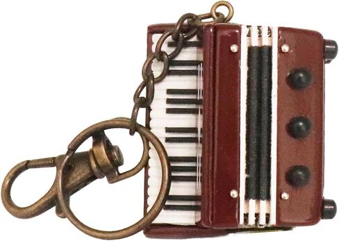 سلسلة مفاتيح آلة موسيقية مصغرة مع حافظة تماثيل صغيرة قابلة للجمع، نسخة طبق الأصل من حلقة مفاتيح هدايا عيد الميلاد وأعياد الميلاد in Kuwait