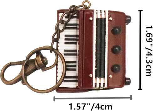 سلسلة مفاتيح آلة موسيقية مصغرة مع حافظة تماثيل صغيرة قابلة للجمع، نسخة طبق الأصل من حلقة مفاتيح هدايا عيد الميلاد وأعياد الميلاد in Kuwait