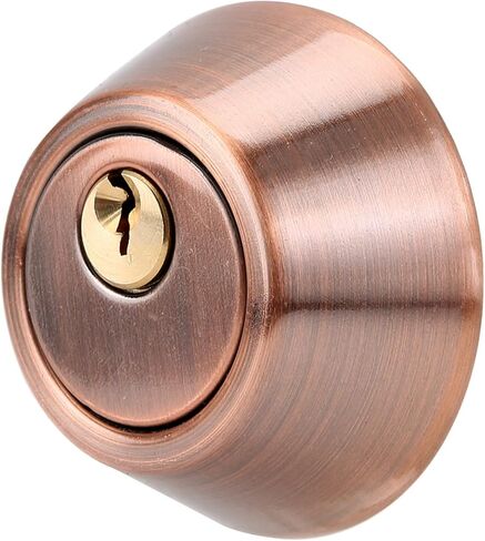 Astibym Single Cylinder Lock Stainless Steel Security Anti Theft Bedroom Door Lock with Keys for Residential Safety (Red in Saudi Arabia