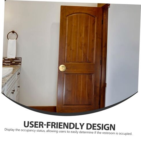 SOLUSTRE Public Toilet Indicator Lock Privacy Door Lock Occupancy Indicator for Bathroom Stall Easy Installation Suitable for Public Restroom Partitions in Saudi Arabia