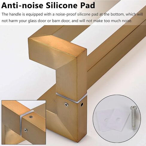 Gold Sliding Barn Door Handles Brushed Nickel Indoor Outdoor Pulls for Bifold Doors & Modern Wooden Doors in Saudi Arabia