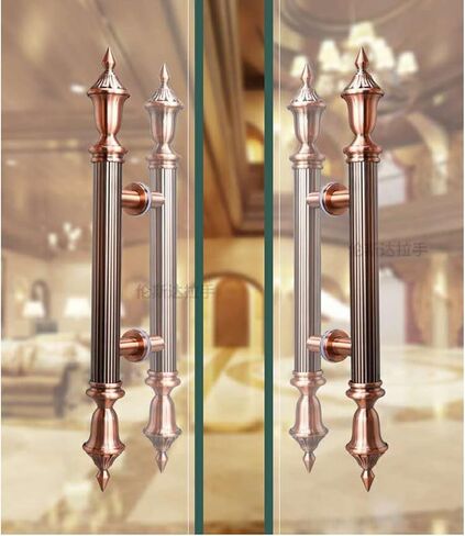 European Style Round Stainless Steel Door Pull Handle for Store Front Entrance and Barn Doors in Saudi Arabia