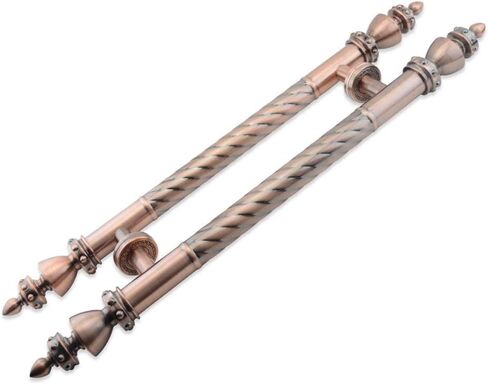Barn Door Pull Sliding Glass Door Handle Antique Brass Pipe il Commercial H-Shape/Ladder Stainless Steel Double Sided Mounting for Home Office2pcs-800mm in Saudi Arabia