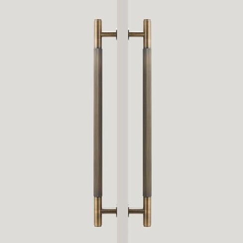 Brass Door Pull Handle for Commercial Interior Exterior Doors Two Sided Glass Barn Door Handle Bar Long Entry Handle (Size: 27.5X22.5cm) in Saudi Arabia