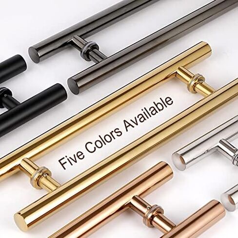 Heavy Duty Commercial Grade Stainless Steel H Shape Barn Door Handles for Interior Exterior Doors Double Sided Push Pull Handles (Black 120cm/47 1/4"*80cm) in Saudi Arabia