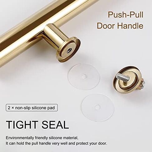 Heavy Duty Commercial Grade Stainless Steel H Shape Barn Door Handles for Interior Exterior Doors Double Sided Push Pull Handles (Black 120cm/47 1/4"*80cm) in Saudi Arabia