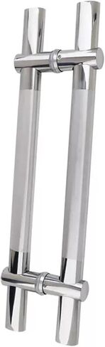 H Shape Barn Door Handles Brushed Finish Heavy Duty Commercial Door Push Bar for Exit Interior and Exterior Doors 47 1/4" Long Ideal for Home or Office Use in Saudi Arabia