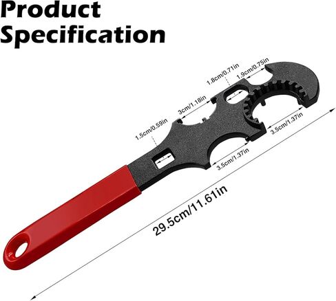 Wrench with Non-Slip Rubberized Grips, Corrosion-Resistant, for Automotive, Plumbing, Household Repairs in Saudi Arabia
