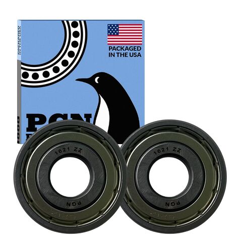 PGN (2 Pack) 1621-ZZ Bearing - Lubricated Chrome Steel Shielded Ball Bearing in Saudi Arabia