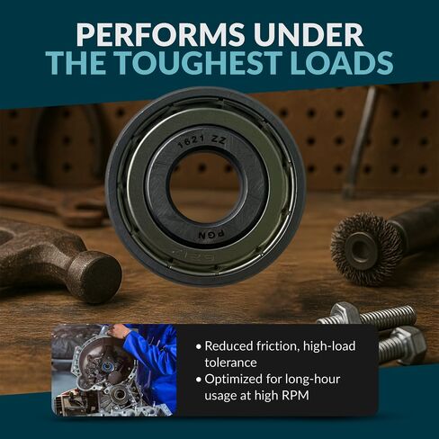 PGN (2 Pack) 1621-ZZ Bearing - Lubricated Chrome Steel Shielded Ball Bearing in Saudi Arabia