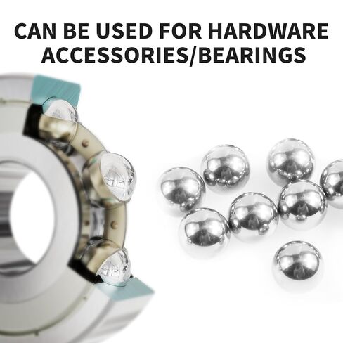 100Pcs 1.8mm Bearing Balls 304 Stainless Steel Balls G100 Precision Metric Solid Balls for Bearings, Hardware Accessories in Kuwait